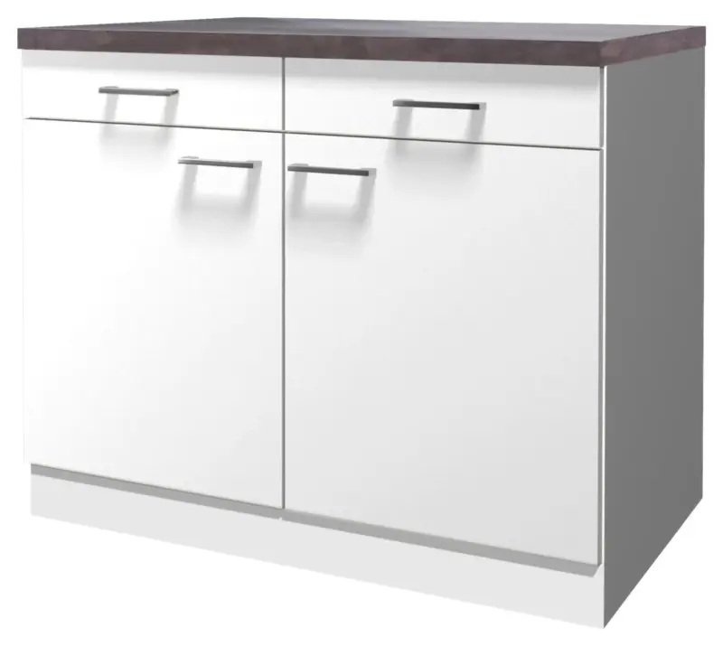 K&uuml;chenunterschrank Lucca Wei&szlig; ca. 100x85x57cm