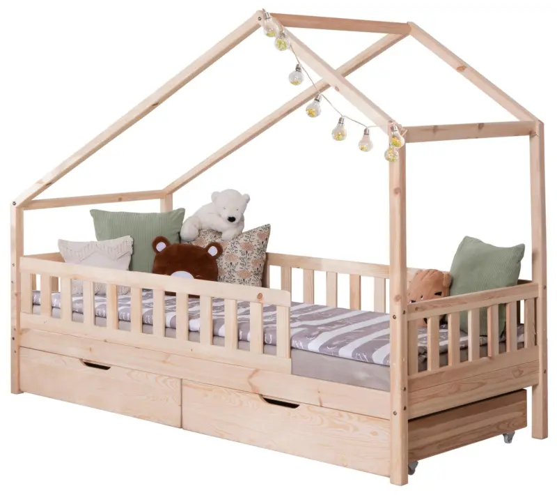 Hausbett Lou ca. 140x200 cm Holz