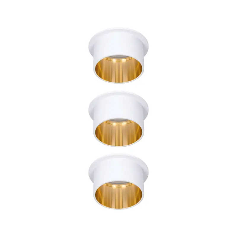 Deckenleuchte Coin Gil in Wei&szlig;/Goldfarben max. 6 W Deckenlampe