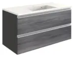 m&ouml;max Waschtischkombi in Grau 'Arezzo'