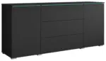 m&ouml;max Sideboard Vera mit LED ca. 150 cm Graphitfarben