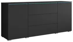 Sideboard Vera mit LED ca. 150 cm Graphitfarben