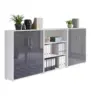Aktenschrank Office Edition Sw Set 9 Wei&szlig;/Anthrazit