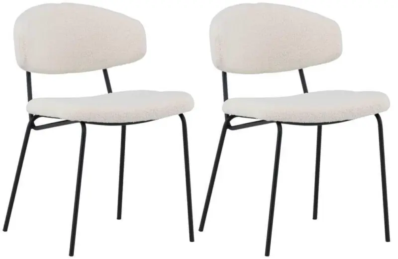 Stuhl-Set Chico ca. 50x79x57 cm Schwarz/Wei&szlig;