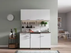 Minik&uuml;che Oliver mit Ger&auml;ten ca. 150 cm Wei&szlig;