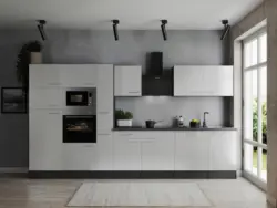 K&uuml;chenblock Oliver m. Ger&auml;ten Grau/Wei&szlig;