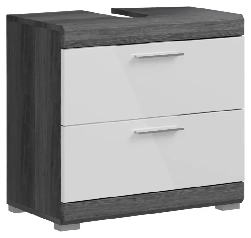 Waschbeckenunterschrank Scout Anthrazit/Wei&szlig;