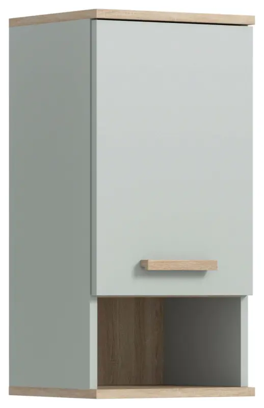 H&auml;ngeschrank Star ca. 34x68x28 cm Eiche/Gr&uuml;ngrau