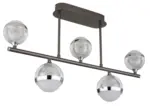 m&ouml;max LED-Deckenleuchte Untsy Chrom/Titan max. 35 Watt Deckenlampe