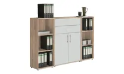 Aktenschrank Office Edition Sw Set 13 Wei&szlig;/Sonoma Eiche