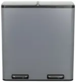 m&ouml;max Abfallsammler Clean Grau ca. 58,5x62x32cm