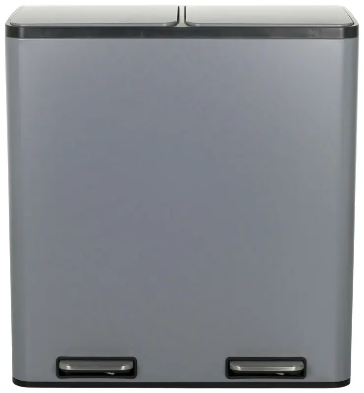 Abfallsammler Clean Grau ca. 58,5x62x32cm