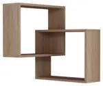 m&ouml;max Eckregal RING Eichefarben ca. 60x68x20 cm