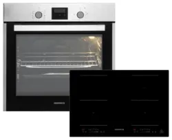 Backofenset ASET1408800l ca. 59,5/59,5/56,5cm Edelstahl