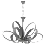 m&ouml;max Kronleuchter Serena Grau max. 6 Watt