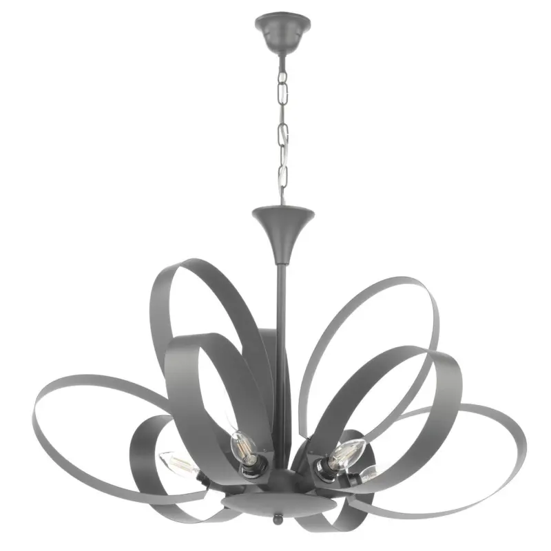 Kronleuchter Serena Grau max. 6 Watt