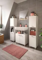 m&ouml;max Badezimmer Boston 4-tlg. ca. 117 cm Wei&szlig;