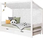 m&ouml;max Stauraumbett Holz Fu&szlig;ball ca. 97x213 cm Wei&szlig;