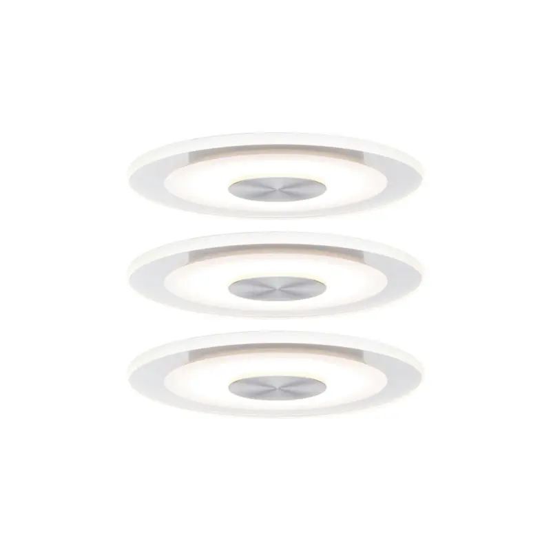 LED-Deckenleuchte EBL Whirl max. 5,5 Watt, 3-teilig Deckenlampe