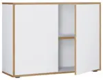 m&ouml;max Aktenschrank Salia B100 Wei&szlig;/Honigeiche ca.100x74x33cm