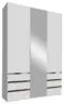 Dreht&uuml;renschrank Level 36A mit Spiegel ca.150 cm Alpinwei&szlig;