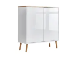 Kommode Mailand Typ 4 Wei&szlig;/Eiche