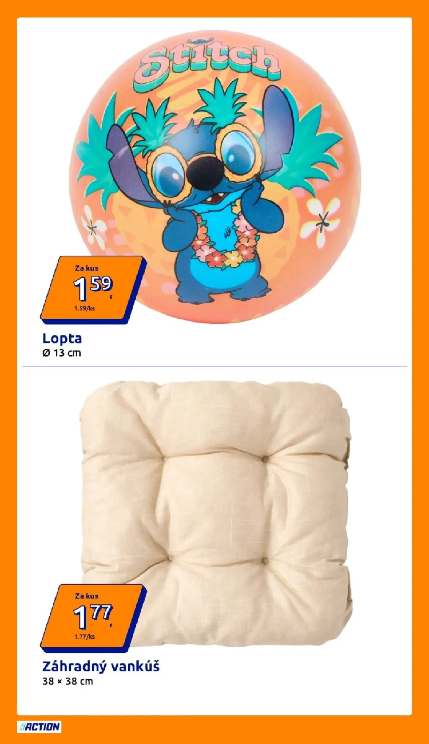 Action leták platný do 21.04.2026 od 15.04.2026 » aktuálna akcia | Strana: 16 | Produkty: Vankúš, Lopta