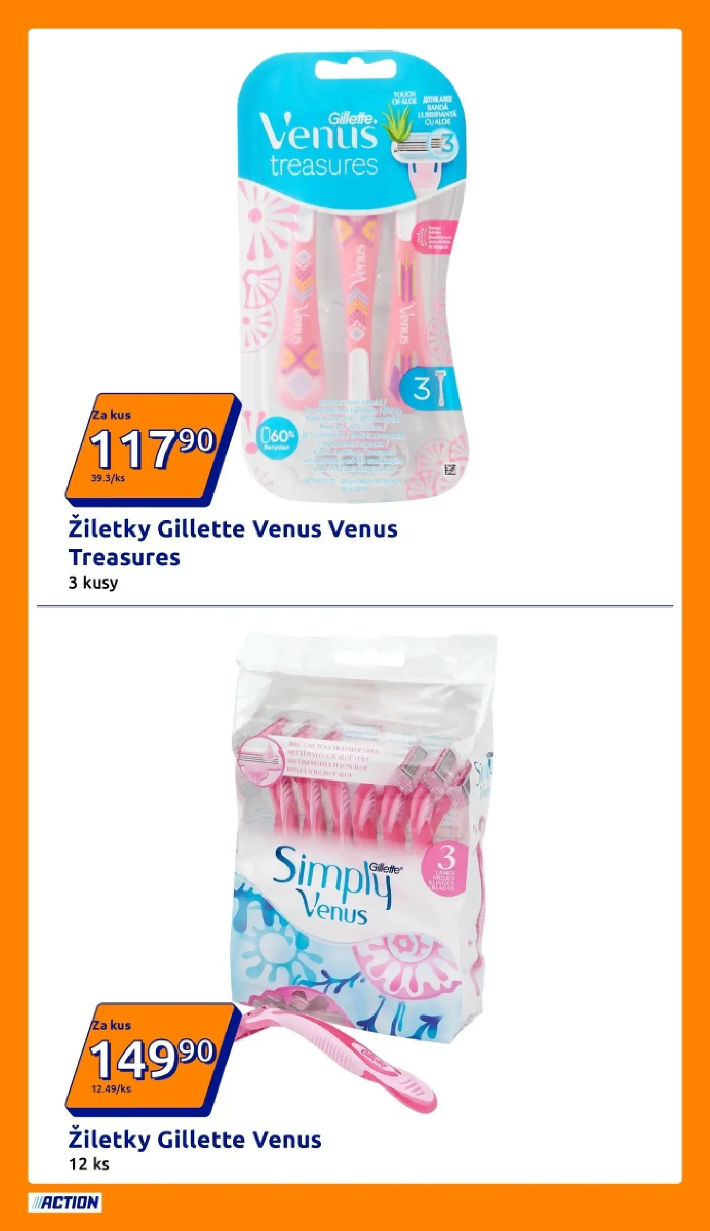 Action leták od 15.04.2026 - Akční leták online | Strana: 3 | Produkty: Žiletky