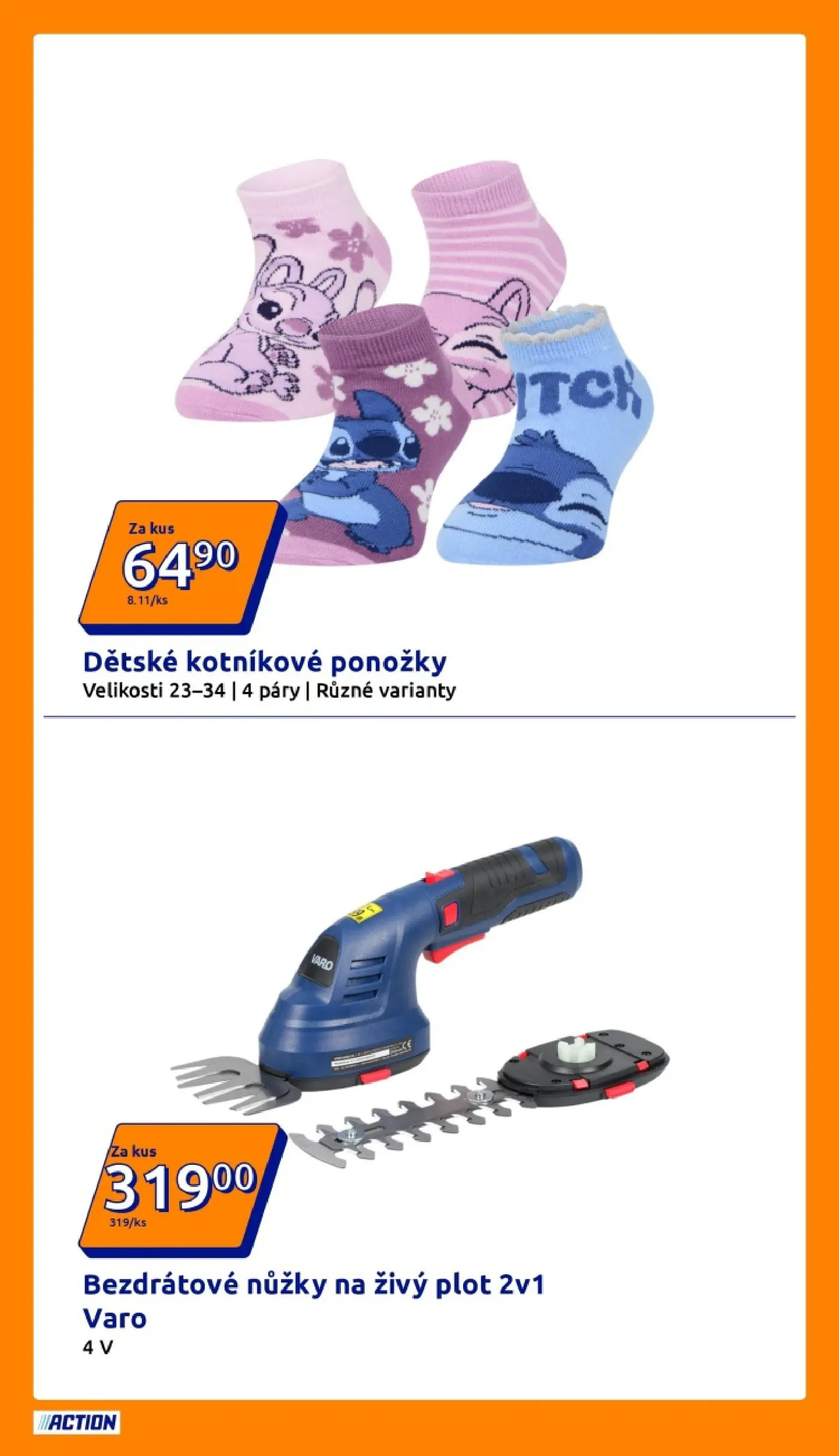 Action leták od 15.04.2026 - Akční leták online | Strana: 11 | Produkty: Ponožky, Nůžky