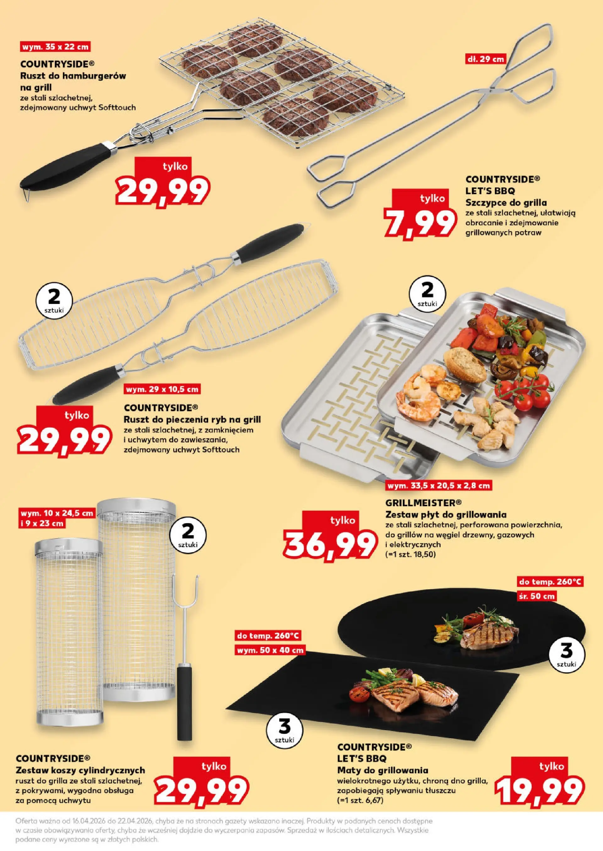 Kaufland gazetka - Ogród od 16.04.2026 - od jutra PDF | Strona: 23 | Produkty: Grill, Ruszt