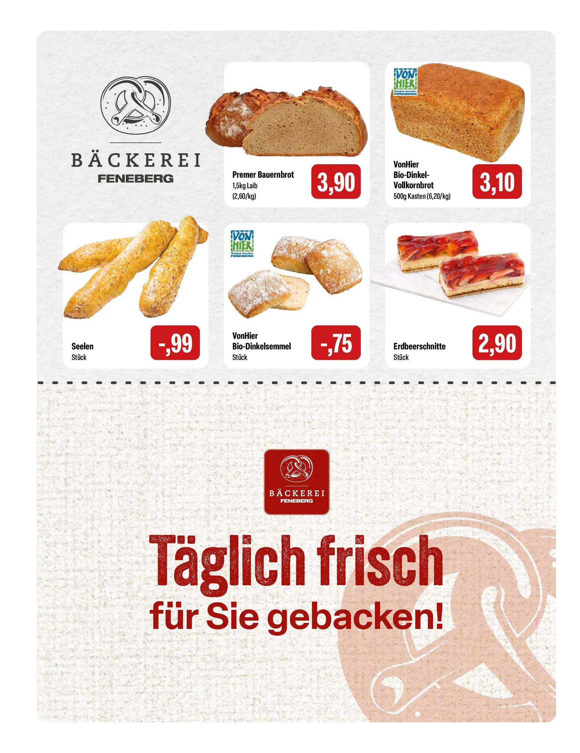 Feneberg Aktuelle Angebote (ab 22.04.2026) zum Blättern | Seite: 4 | Produkte: Bäckerei, Vollkornbrot