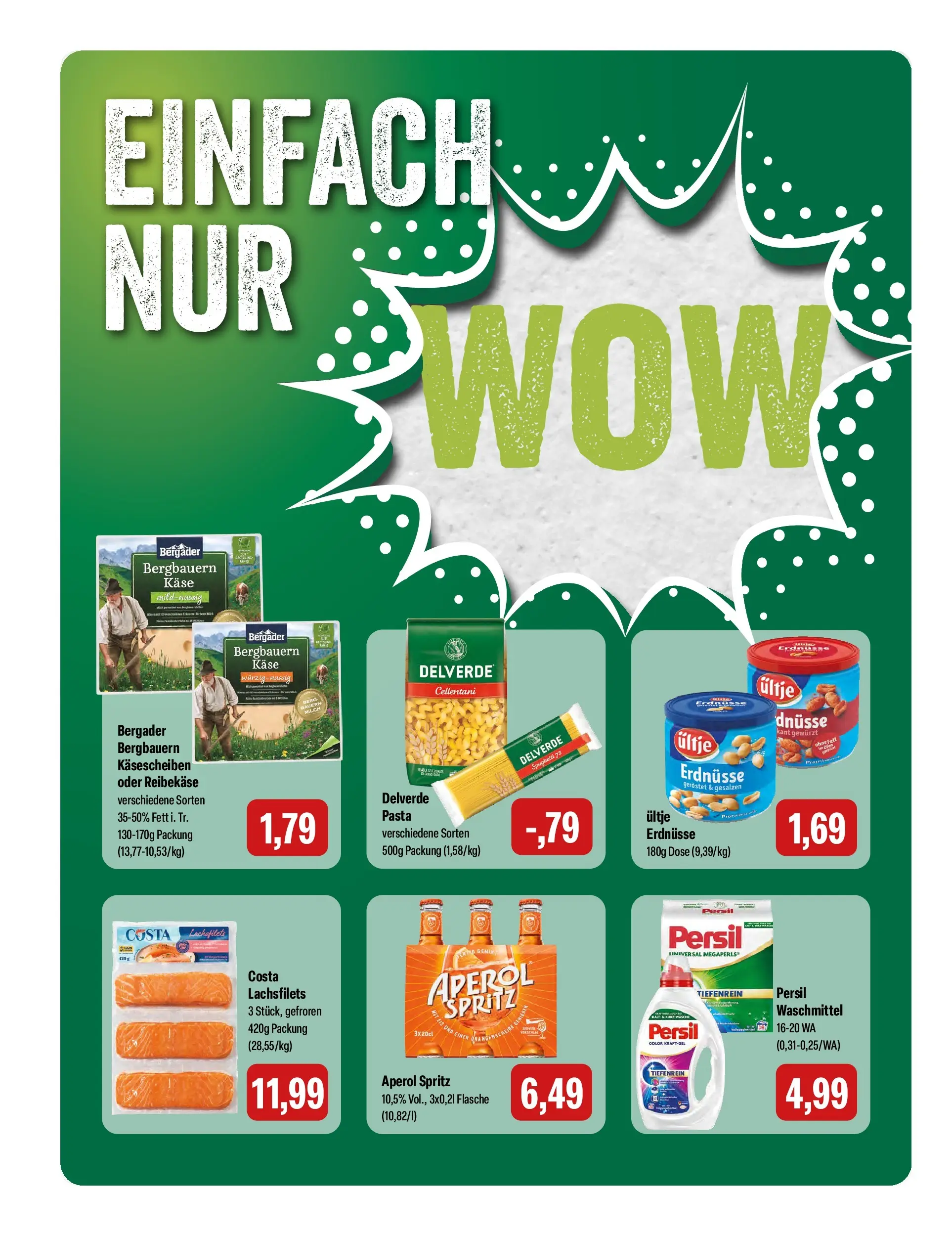 Feneberg Aktuelle Angebote (ab 22.04.2026) zum Blättern | Seite: 8 | Produkte: Erdnüsse, Milch, Pasta, Persil