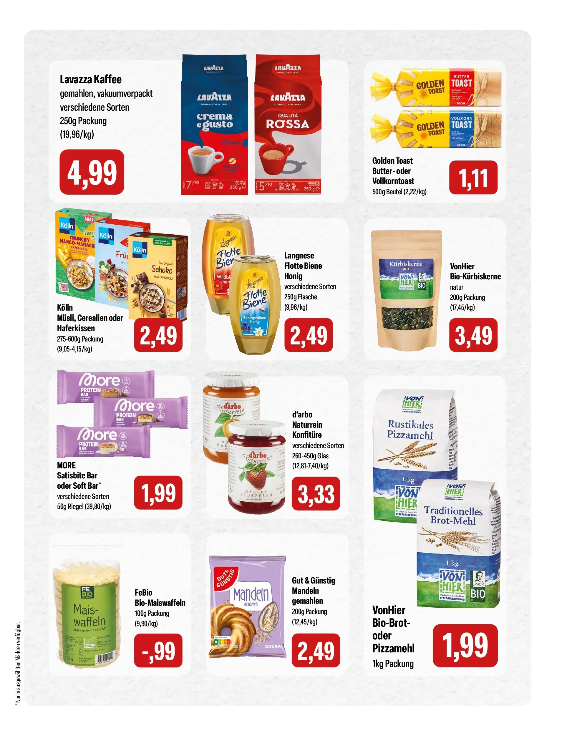 Feneberg Aktuelle Angebote (ab 22.04.2026) zum Blättern | Seite: 11 | Produkte: Kaffee, Toast, Mandeln, Erdbeeren
