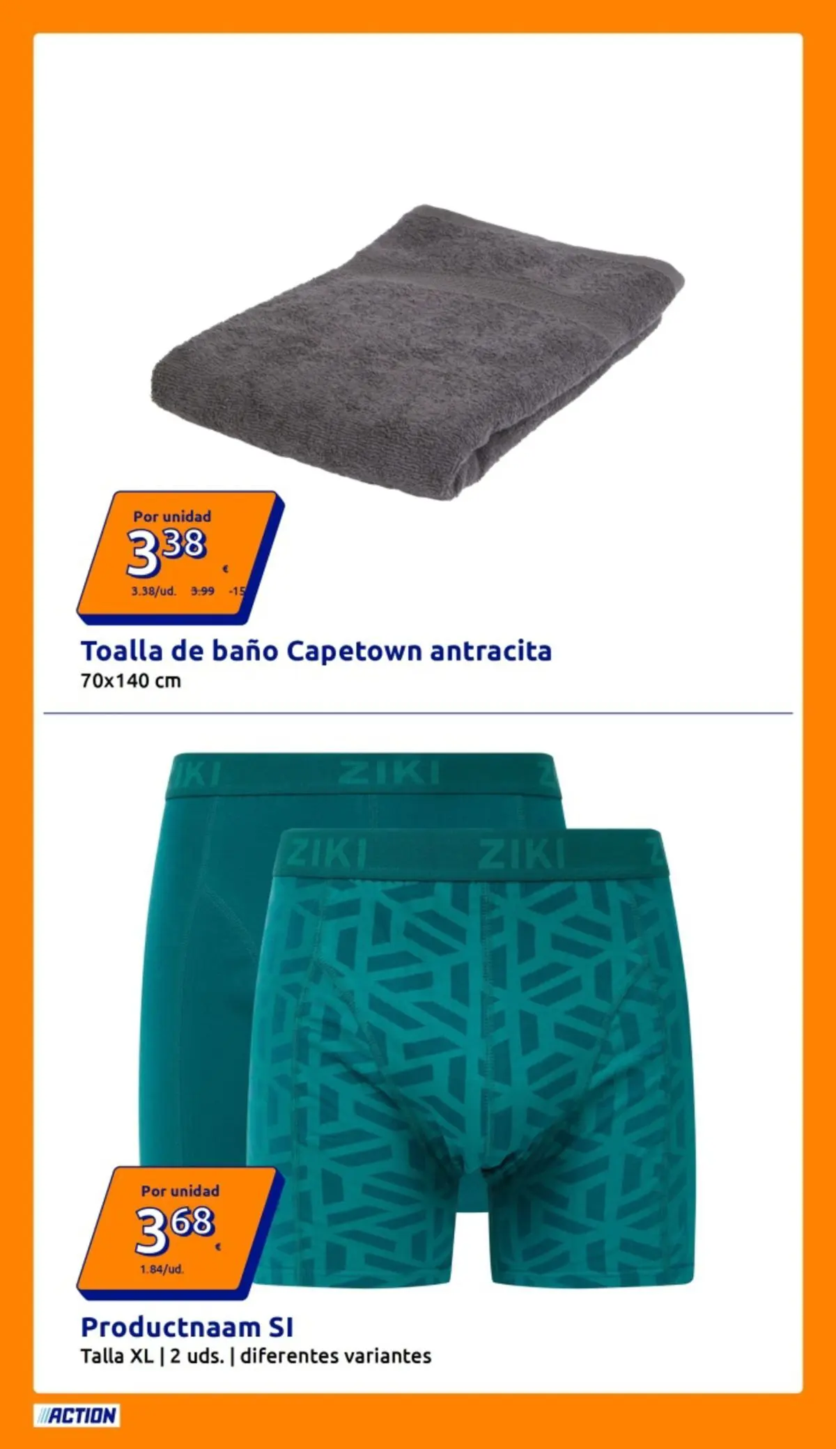 Action folleto 15/04/2026 - 21/04/2026 | Página: 12 | Productos: Toalla de baño, Baño