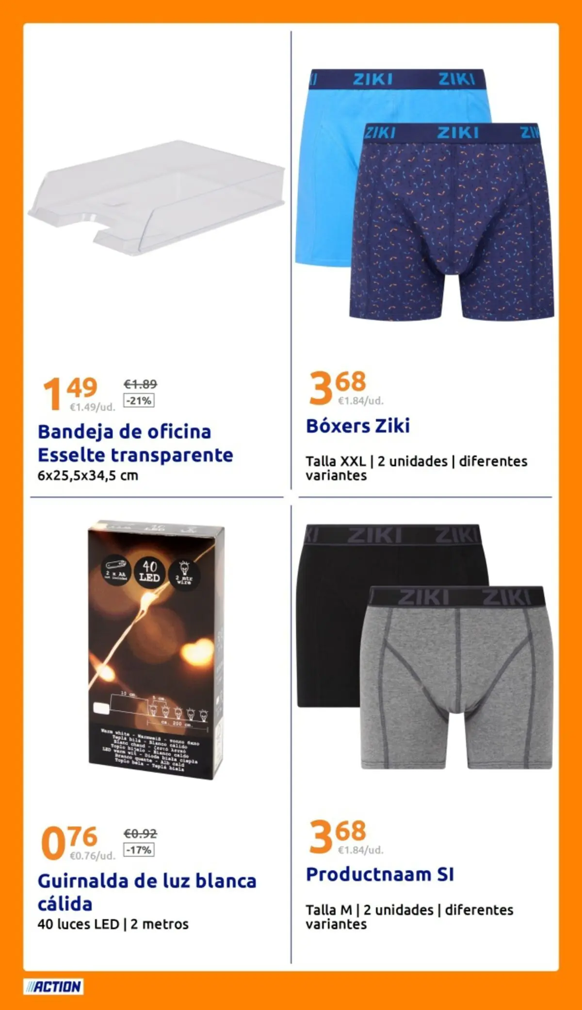 Action folleto 15/04/2026 - 21/04/2026 | Página: 18 | Productos: Boxers, Bandeja