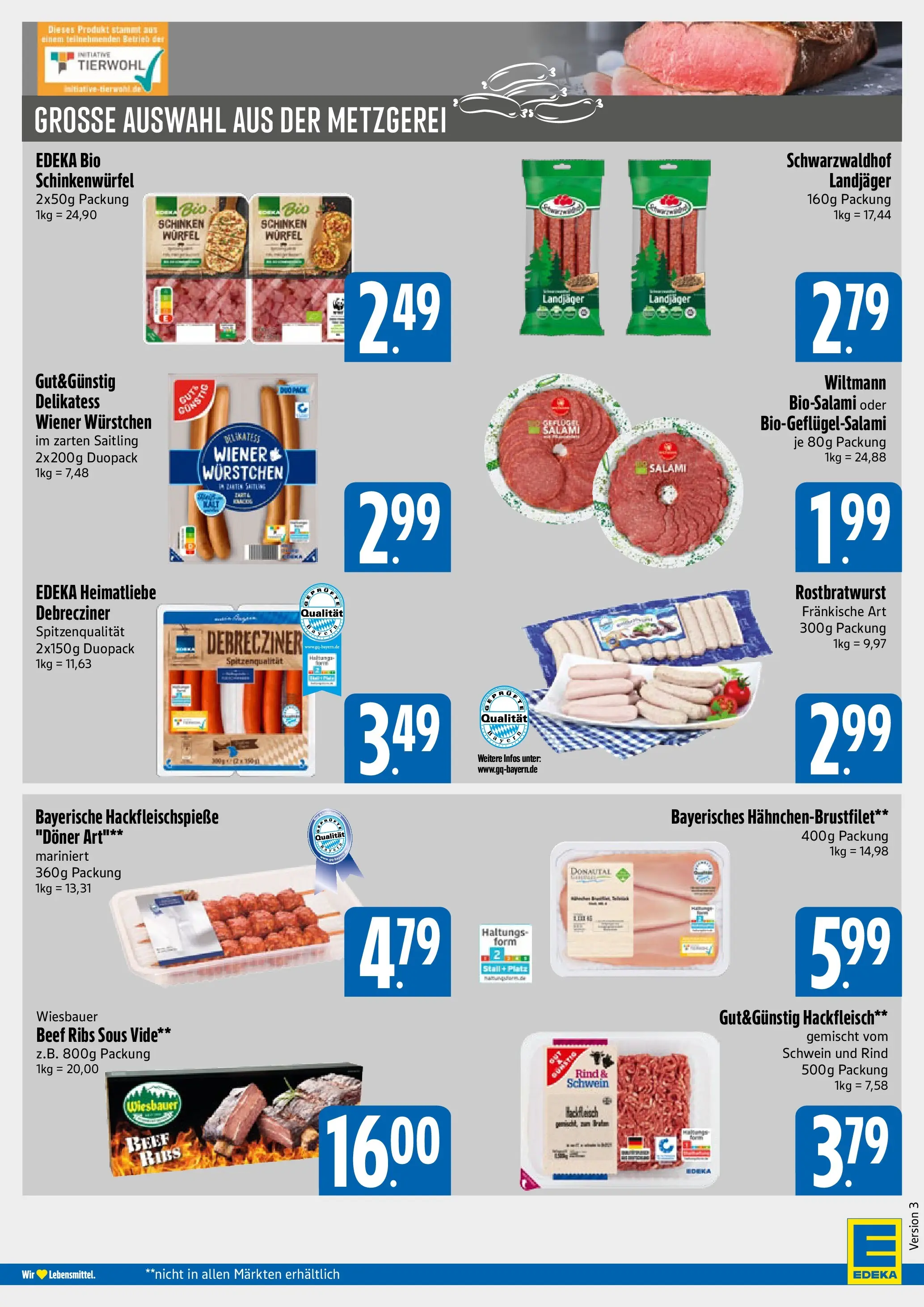 Angebote (ab 20.04.2026) » Angebote Online | Seite: 4 | Produkte: Wiener wurstchen, Salami, Schinken, Hackfleisch