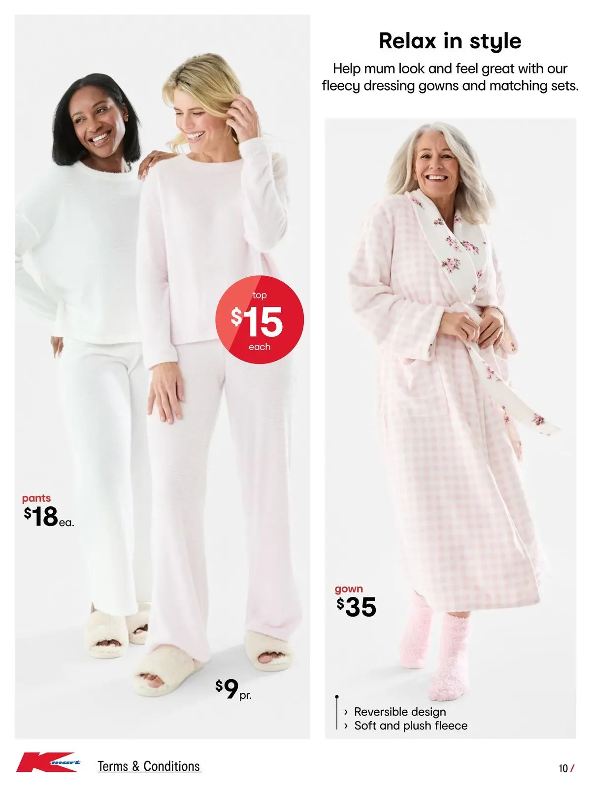 ﻿Kmart catalogue valid from 15/04/2026 > Online Australia | Page: 10 | Products: Gown, Pants