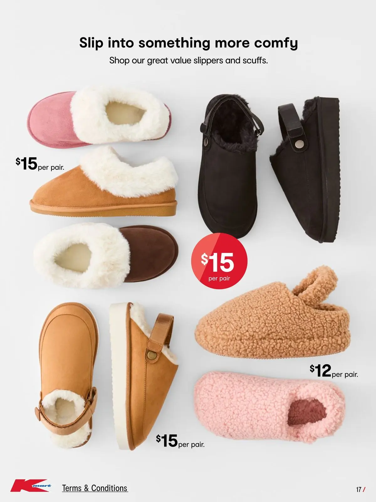 ﻿Kmart catalogue valid from 15/04/2026 > Online Australia | Page: 17 | Products: Slip, Slippers