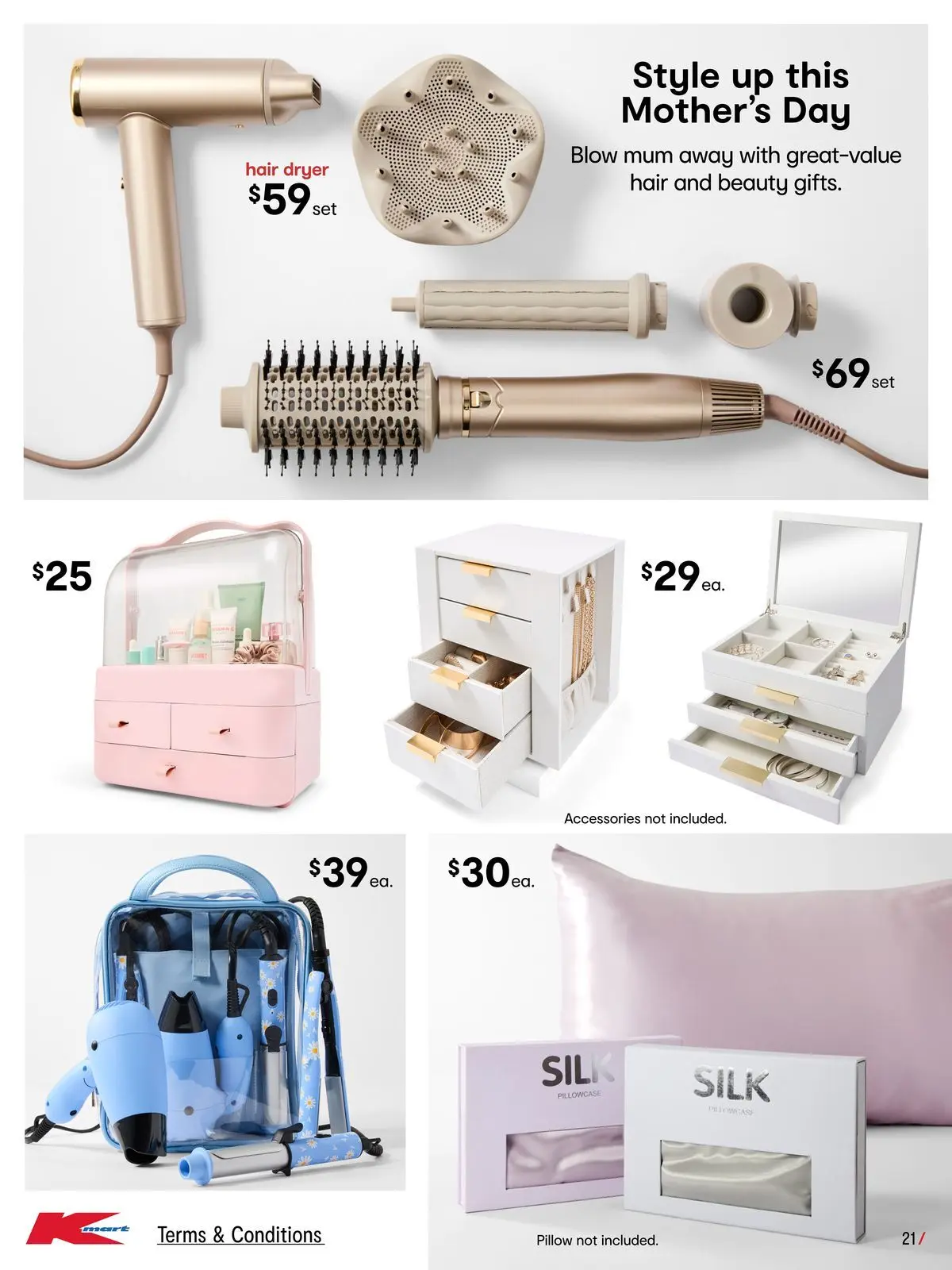 ﻿Kmart catalogue valid from 15/04/2026 > Online Australia | Page: 21 | Products: Accessories, Dryer, Hair dryer, Pillow