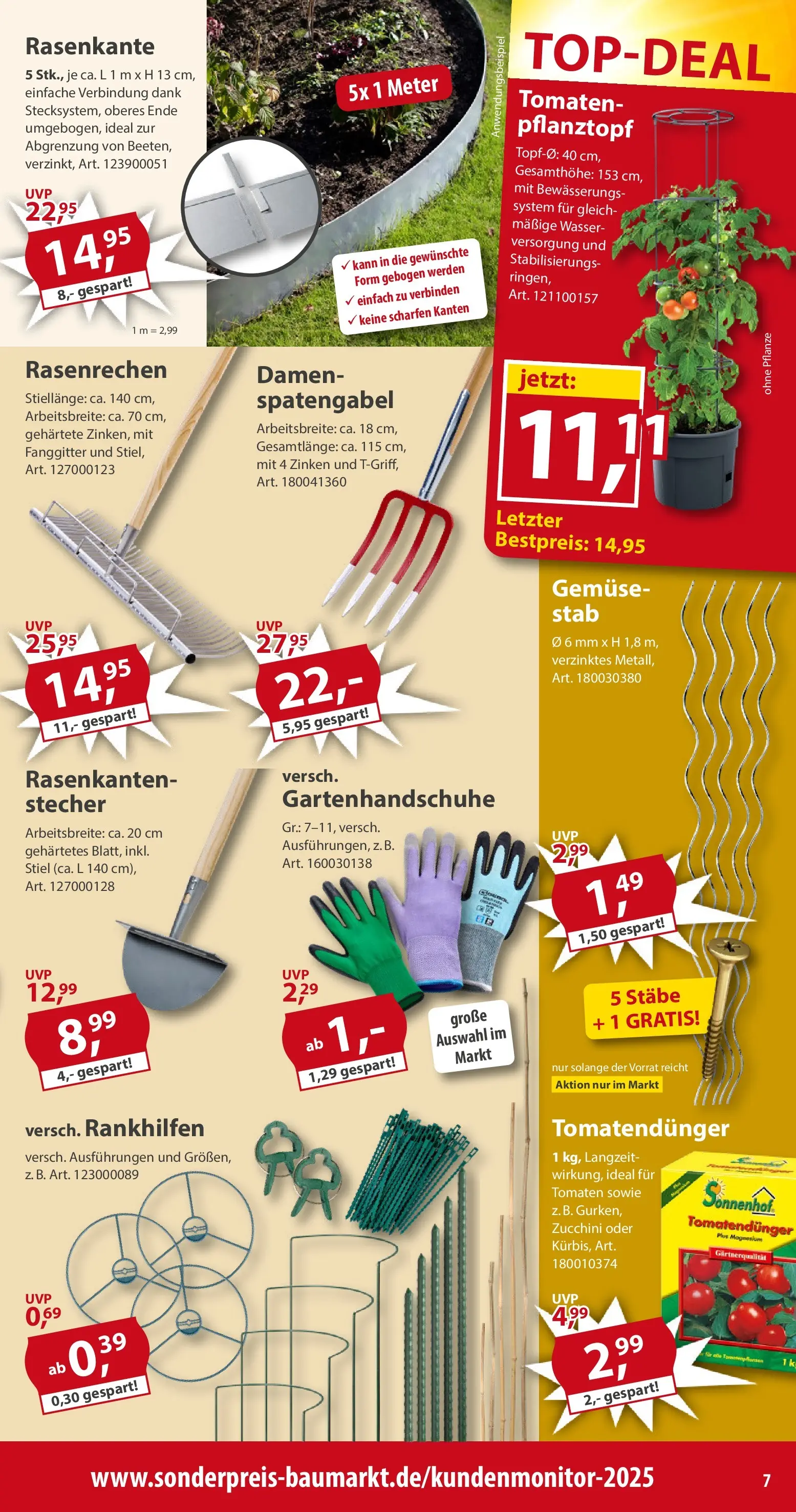 Sonderpreis Baumarkt Aktuelle Angebote (ab 18.04.2026) zum Blättern | Seite: 7 | Produkte: Tomaten, Wasser, Gemüse, Zucchini