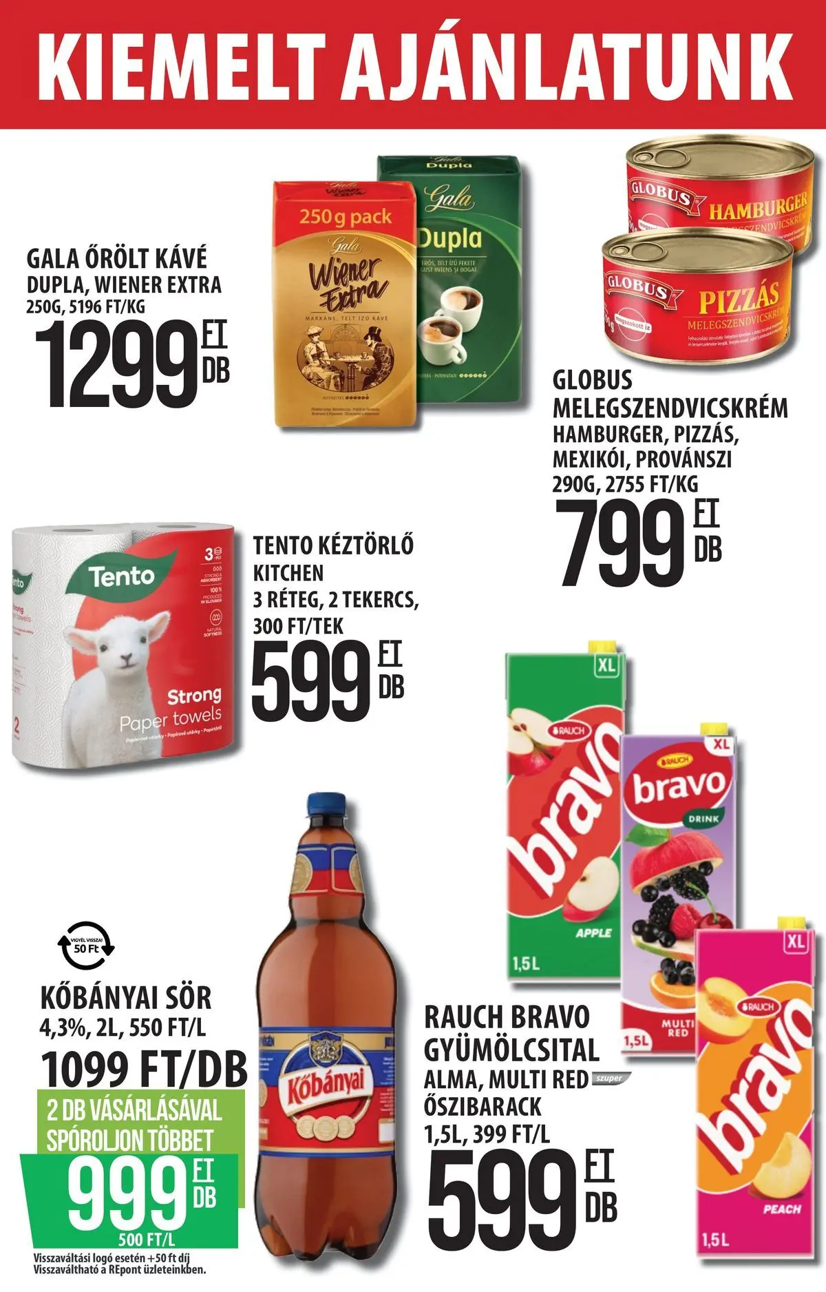 COOP Szolnok akciós újság Szolnok - 2026.04.23. -tól/töl > akció, lapozható szórólap 🛍️ | Oldal: 2 | Termékek: Őszibarack, Kisela pavlaka, Melegszendvicskrém, Kávé