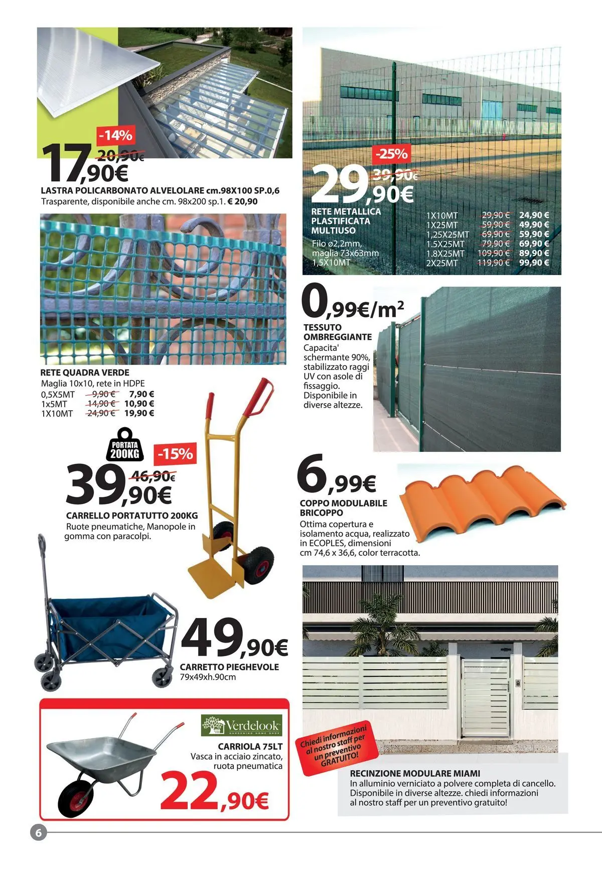 Nuovo Offerte - Festa di Primavera dal 20/04/2026 > offerte anteprima 🛍️ | Pagina: 6 | Prodotti: Carrello, Recinzione, Carriola, Alluminio