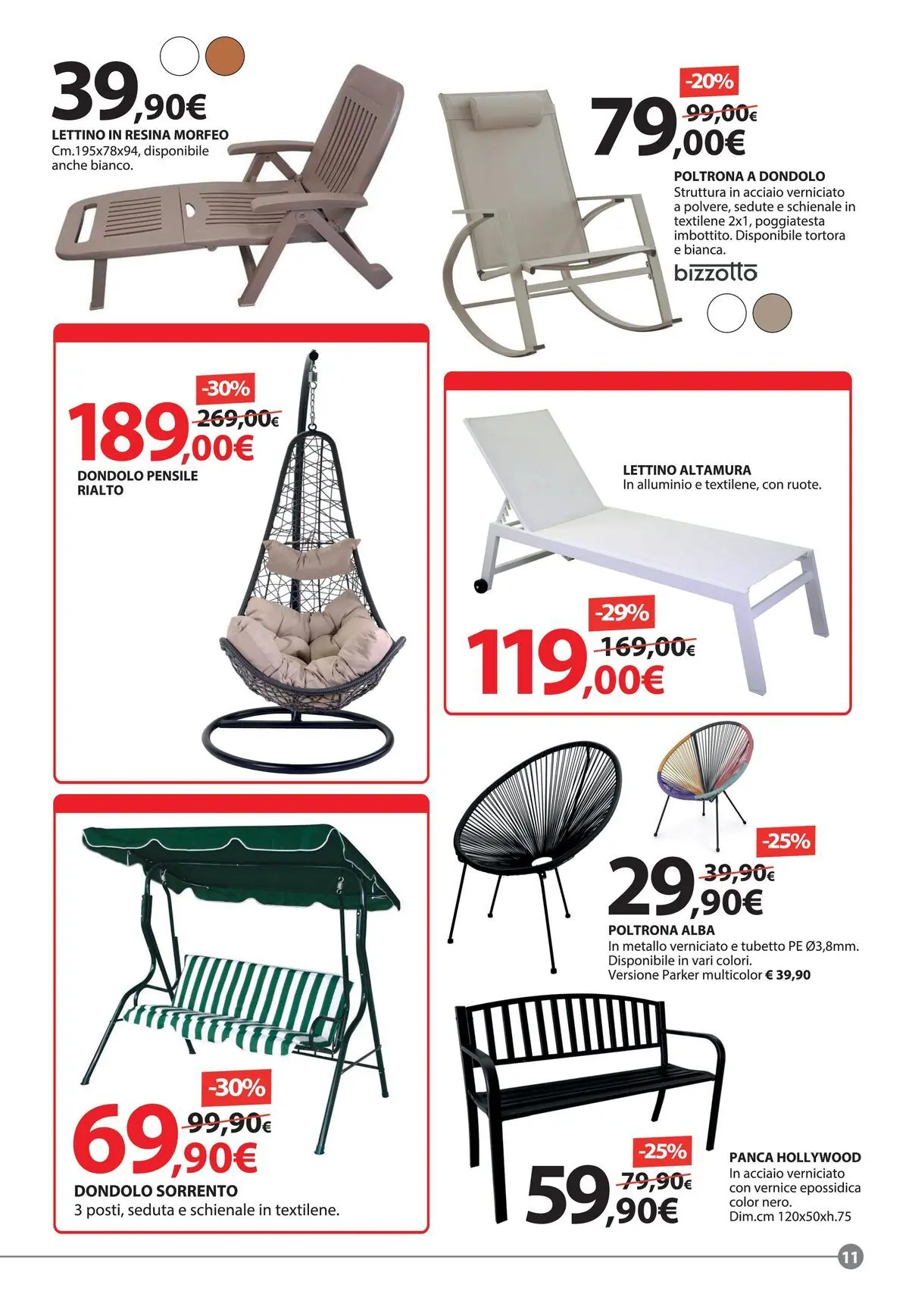 Nuovo Offerte - Festa di Primavera dal 20/04/2026 > offerte anteprima 🛍️ | Pagina: 11 | Prodotti: Panca, Lettino, Alluminio, Poltrona