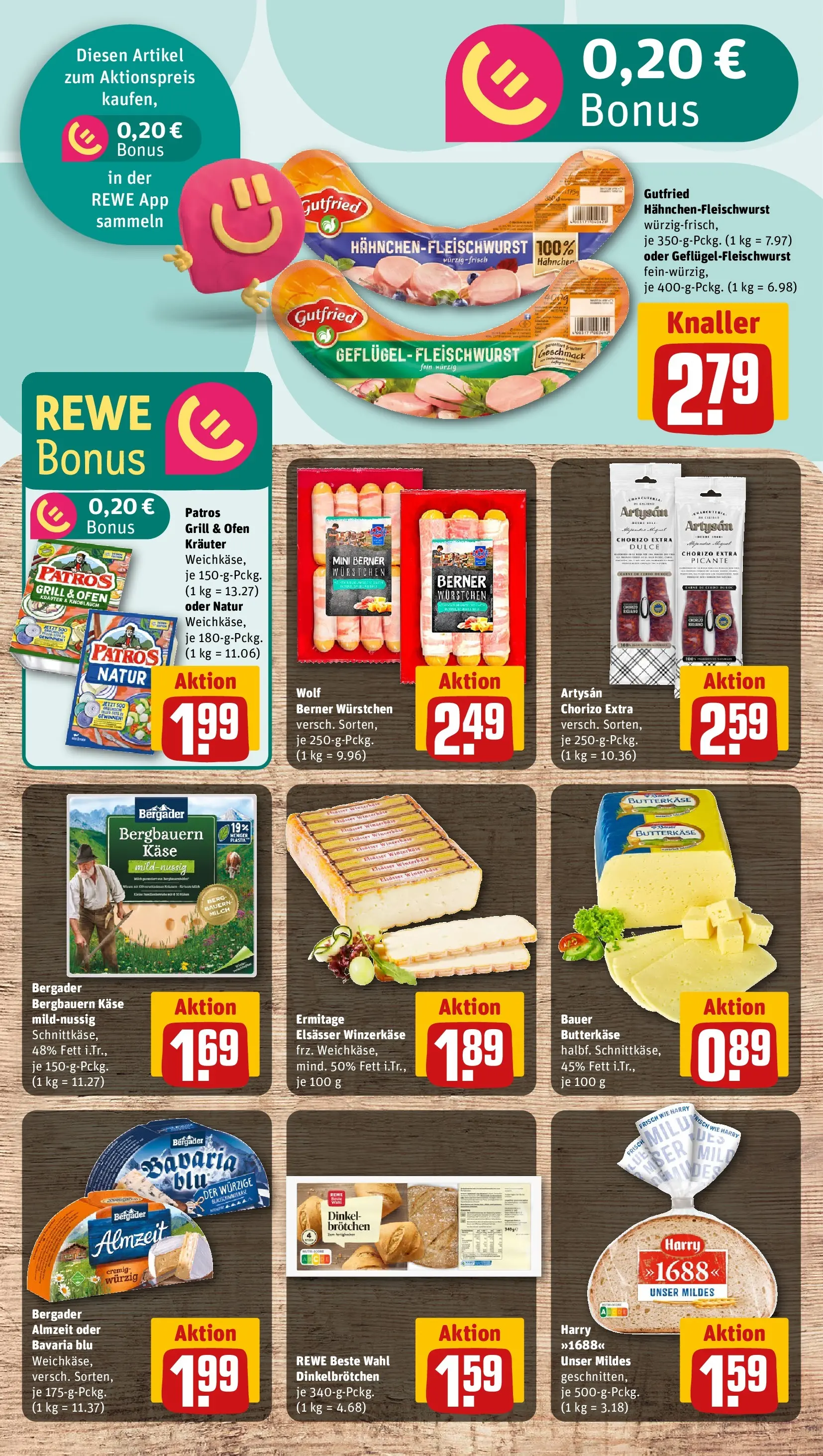 REWE Prospekt ab 20.04.2026 zum Blättern » Angebote | Seite: 11 | Produkte: Grill, Hahnchen, Milch, Patros