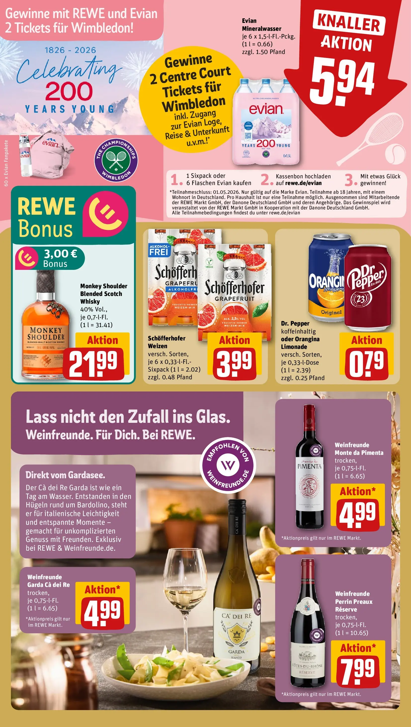 REWE Prospekt ab 20.04.2026 zum Blättern » Angebote | Seite: 17 | Produkte: Whisky, Limonade, Mineralwasser, Grapefruit