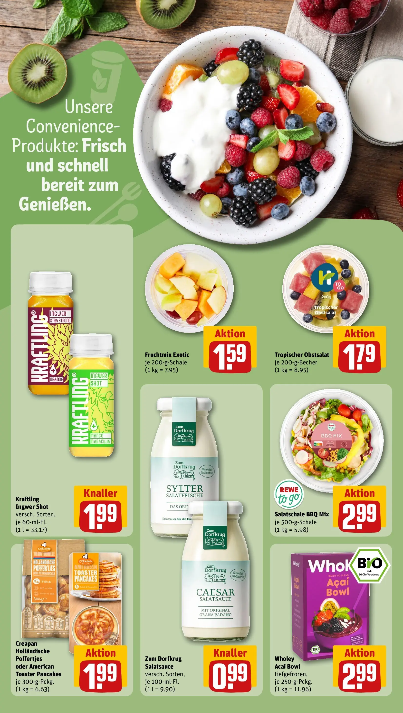 REWE Prospekt ab 20.04.2026 zum Blättern » Angebote | Seite: 10 | Produkte: Toaster, Dressing, Mango