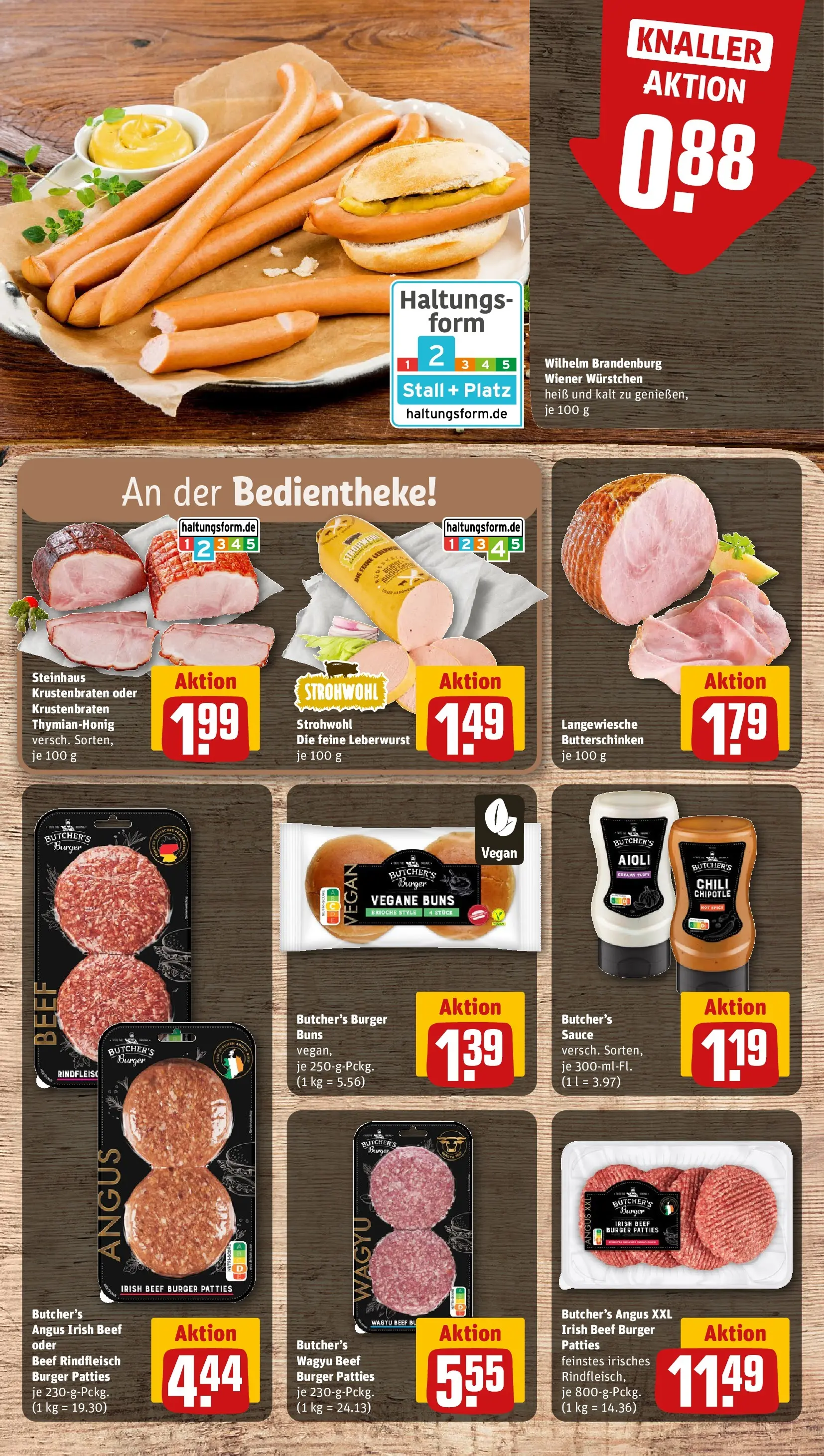 REWE Prospekt ab 20.04.2026 zum Blättern » Angebote | Seite: 12 | Produkte: Wiener wurstchen, Krustenbraten, Chili, Rindfleisch
