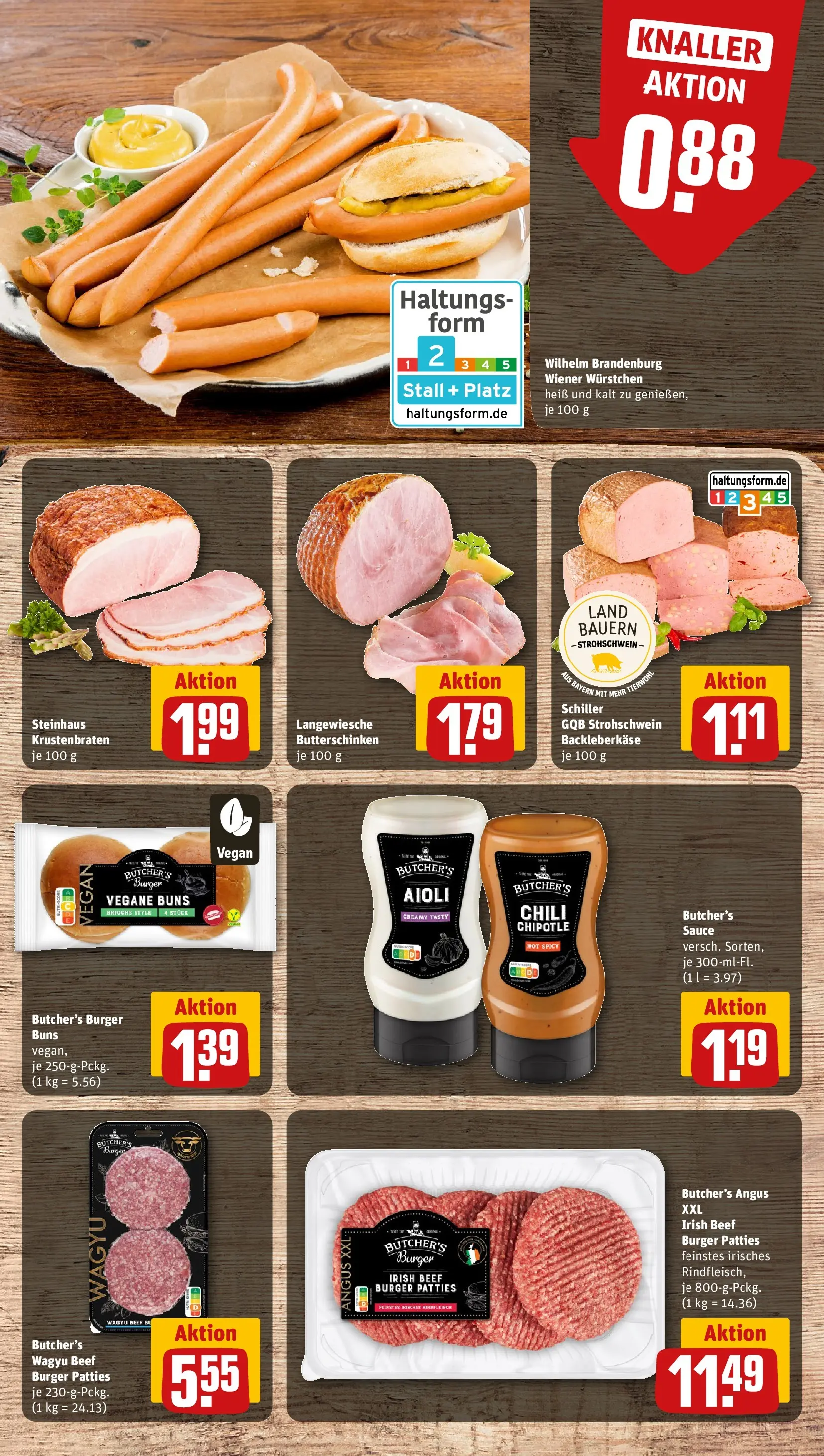 REWE Prospekt ab 20.04.2026 zum Blättern » Angebote | Seite: 10 | Produkte: Wiener wurstchen, Krustenbraten, Chili, Rindfleisch