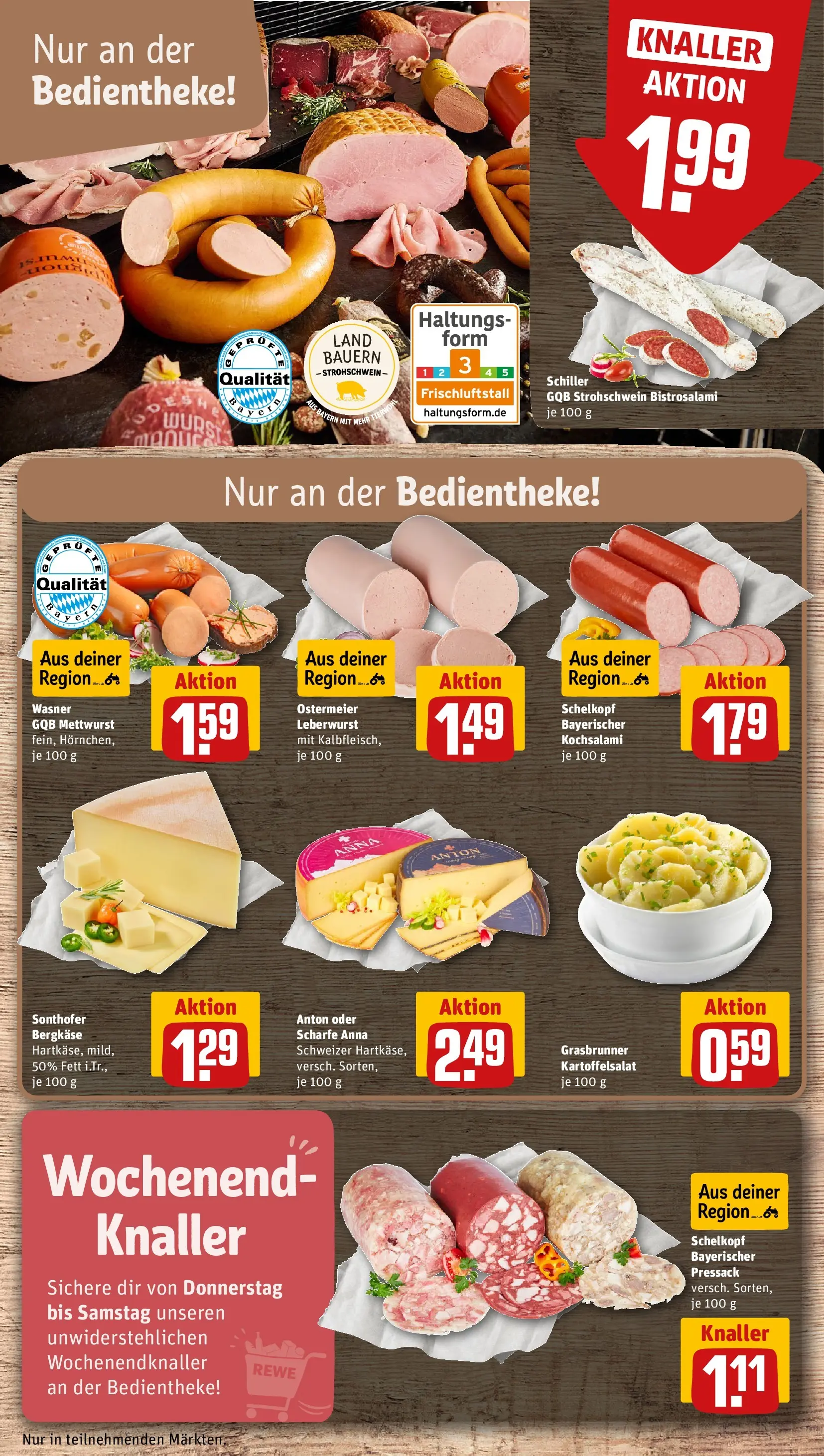 REWE Prospekt ab 20.04.2026 zum Blättern » Angebote | Seite: 17 | Produkte: Wurst, Salami