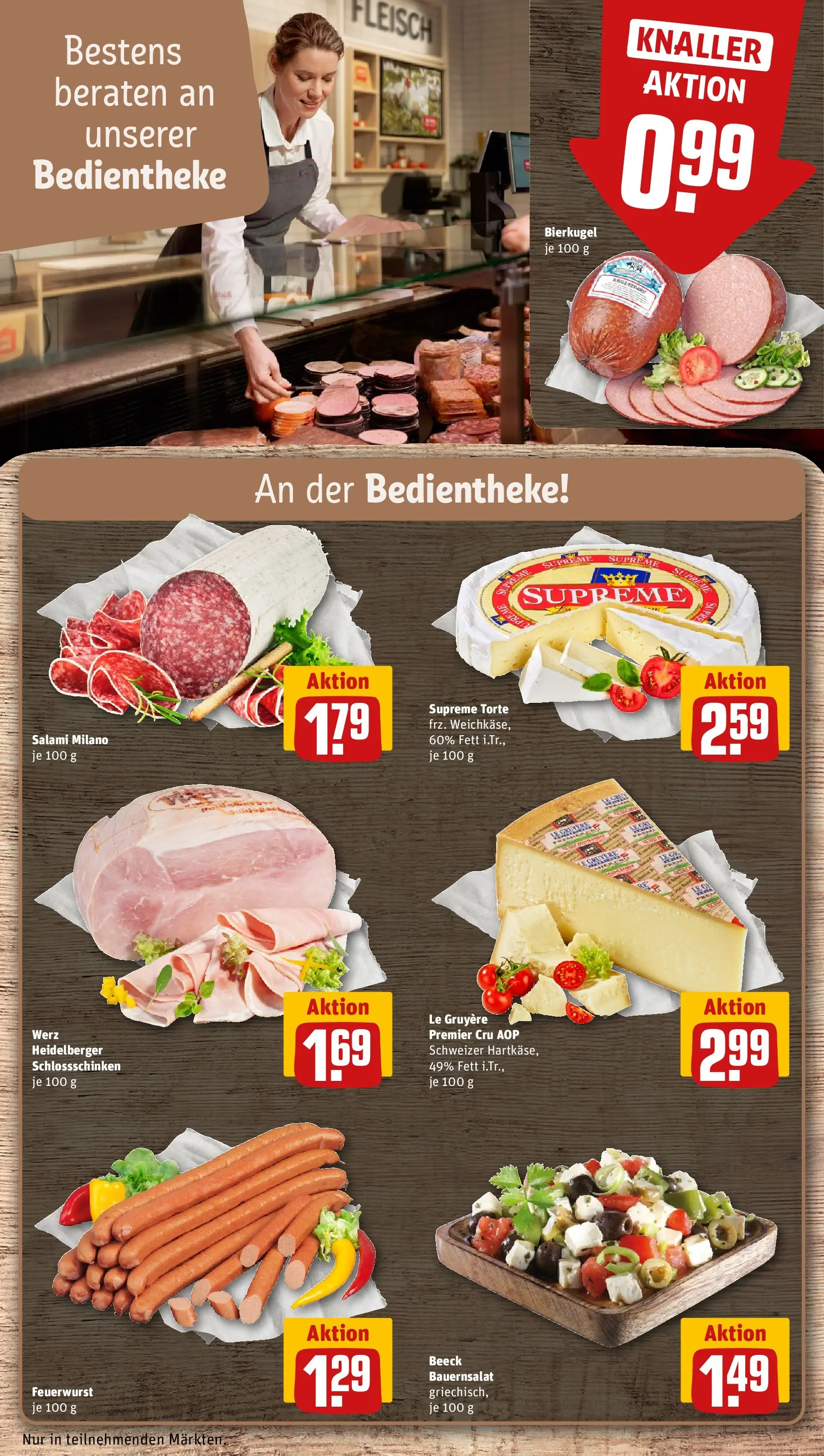 REWE Prospekt ab 20.04.2026 zum Blättern » Angebote | Seite: 21 | Produkte: Salami, Fleisch